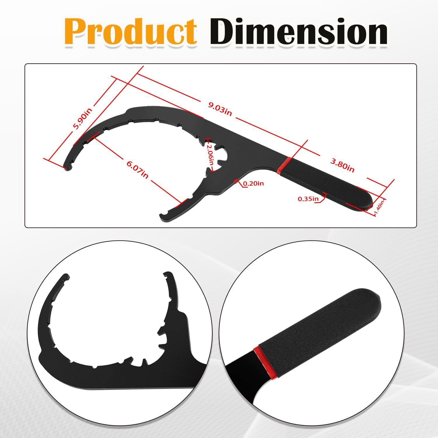 Diesel Fuel Filter 6″ Oil Filter Removal Wrench 61110 for Davco Filter Separator