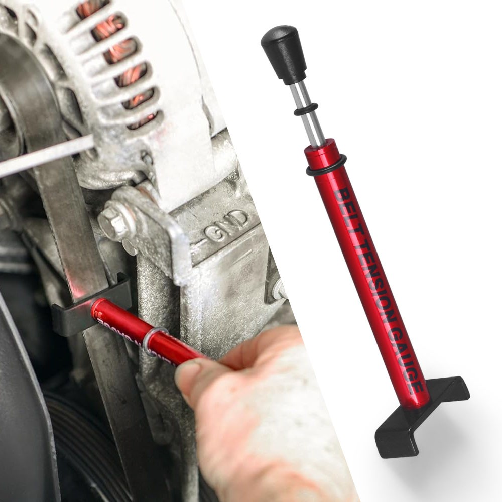 Motorcycle Adjustable Belt Tension Gauge Tool For Harley&All Belt Drive Bike Red