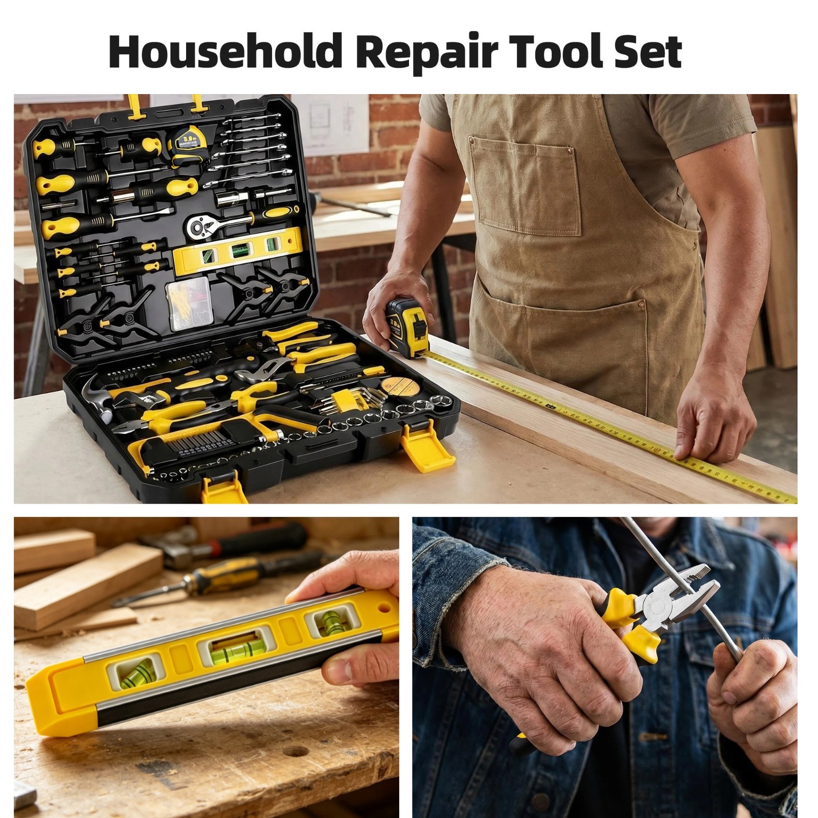 436PCS Stainless Steel Socket Wrench Tool Set for Home Auto Repairs
