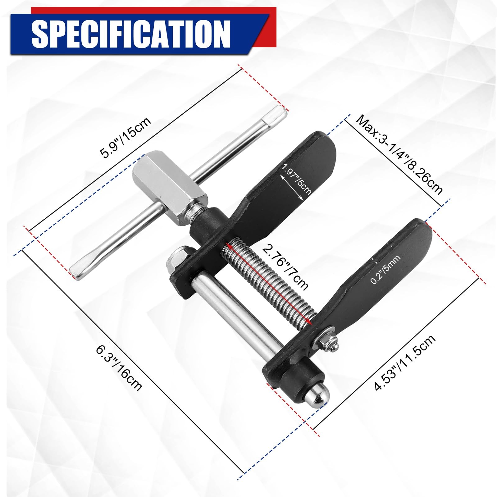 Disc Brake Pad Installation Spreader Caliper Piston Spreader Tool, Motorcycle..