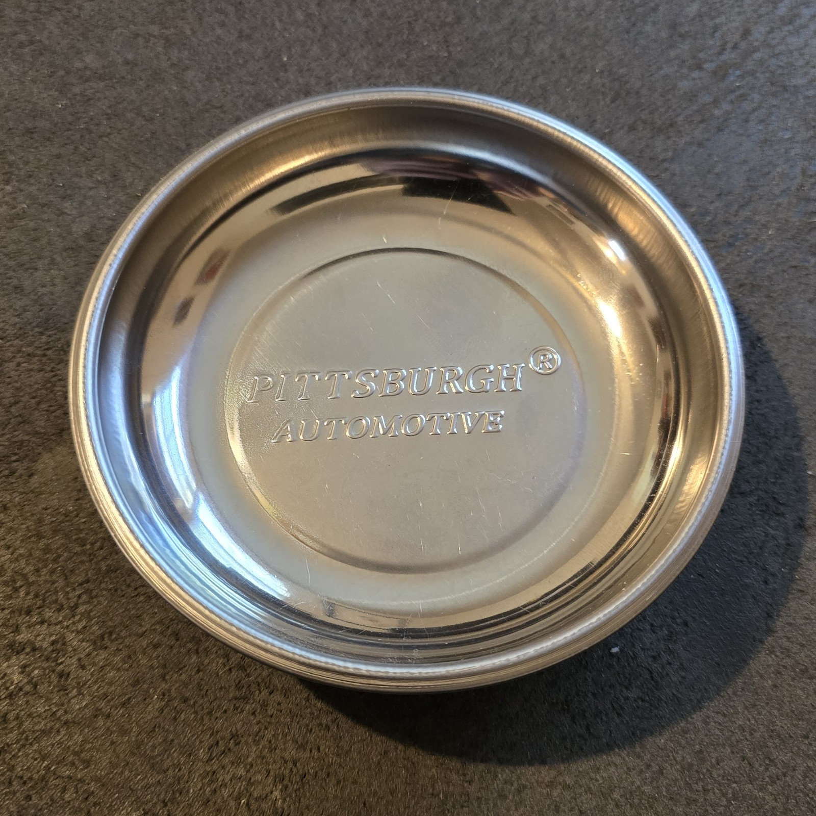 Pittsburgh Automotive 4” Magnetic Stainless Steel Parts Change Holder Ashtray