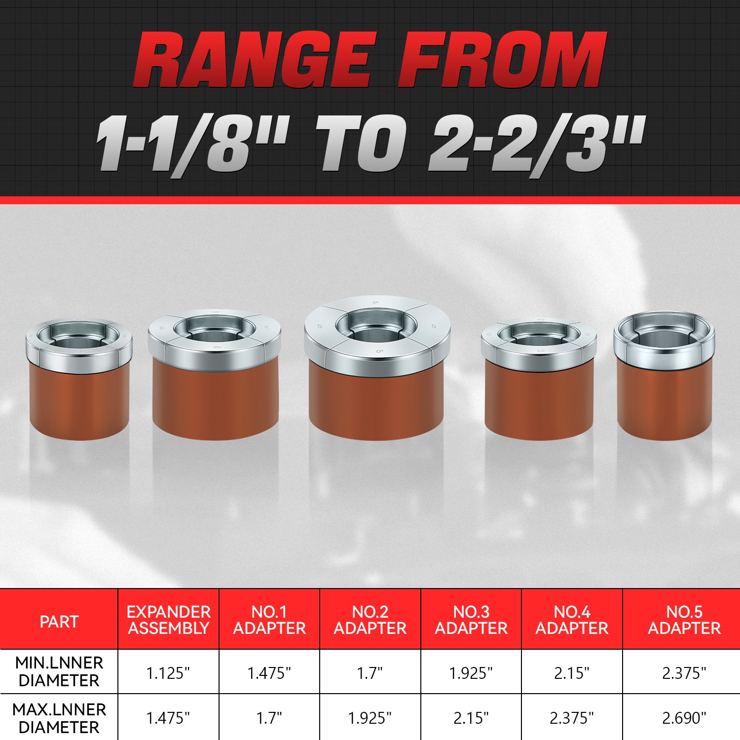 [16Pc] Universal Engine Camshaft Cam Bearing Installtion Removal Insert Tool Kit