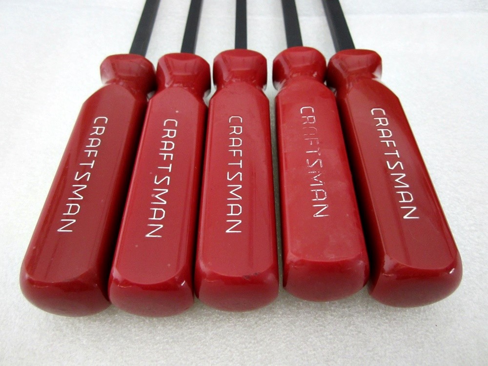 Vintage Craftsman 5pc Carbon Gasket Scraper Set Made in USA