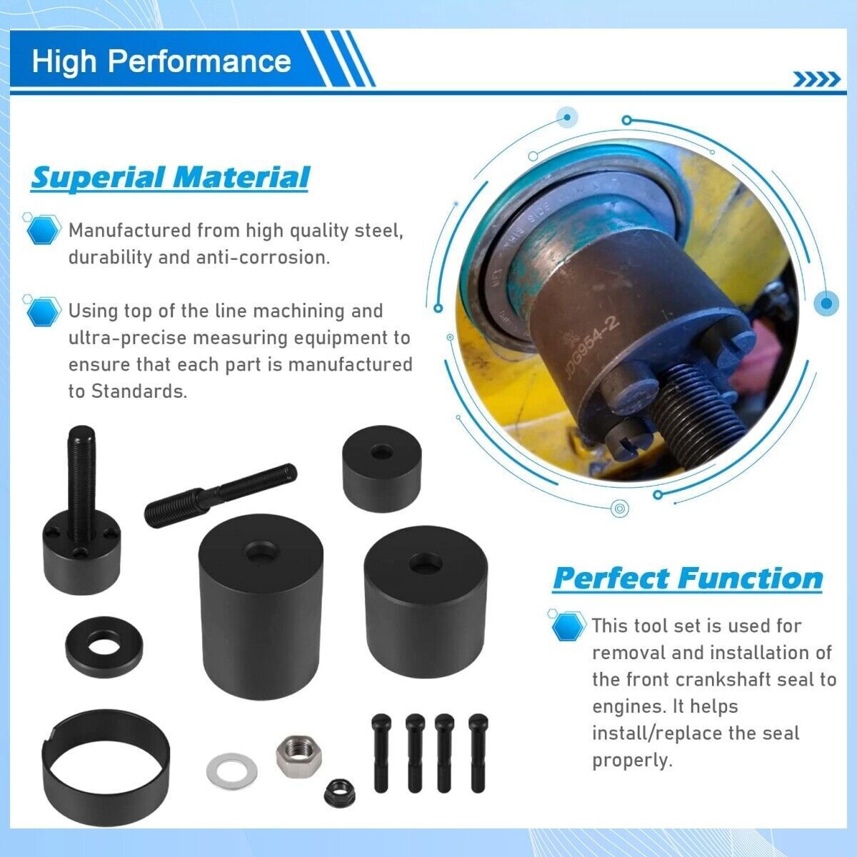 JDG-954B Crankshaft Gear Front Seal Installer For John Deere 1039 4045 6068 6059