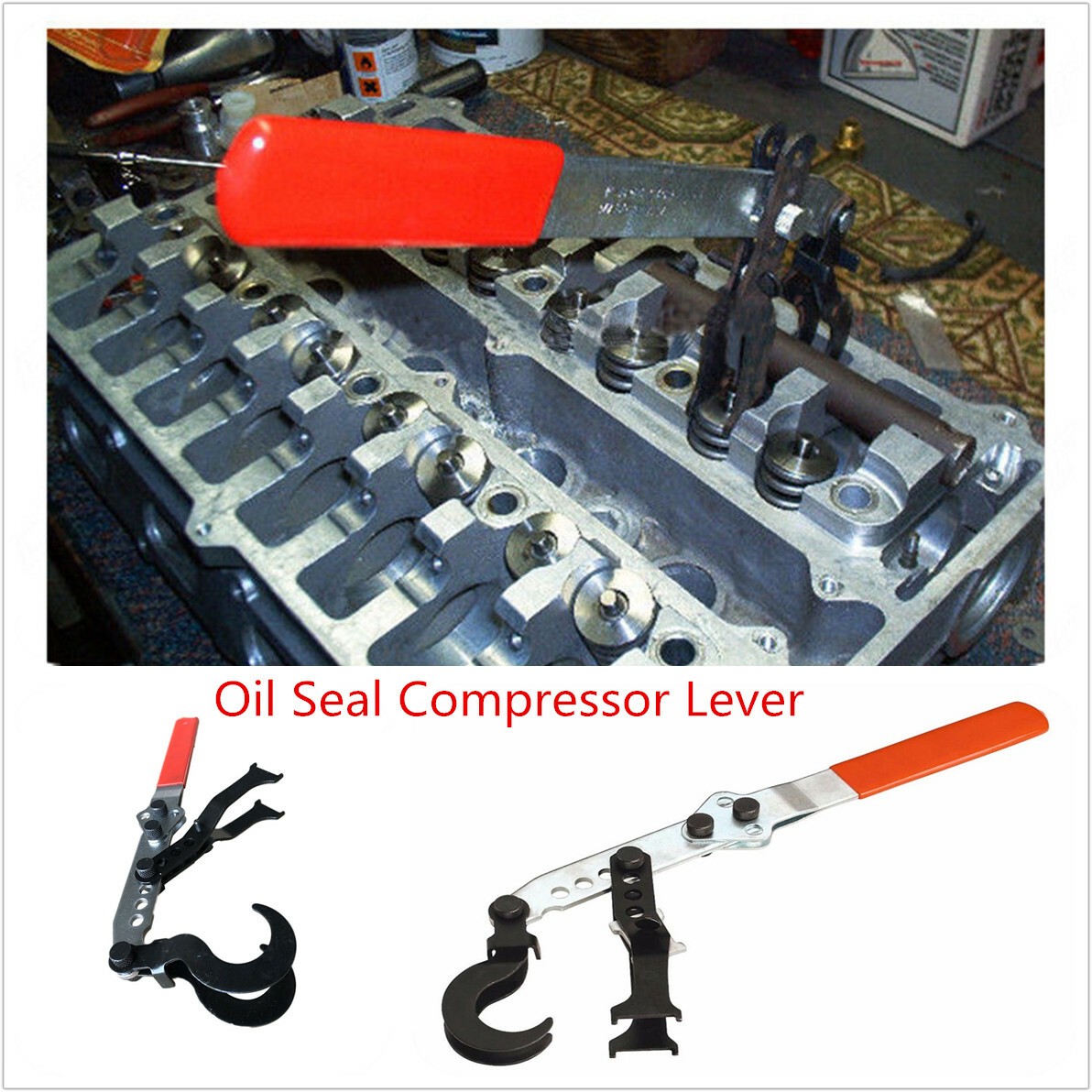 1Pcs Valve Spring/Valve Stem Oil Seal Compressor Lever Type OHV/OHC