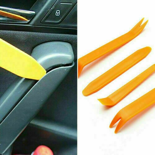 4Pcs Car Trim Removal Tool Set Hand Tools Pry Bar Panel Door Interior Clip Kits