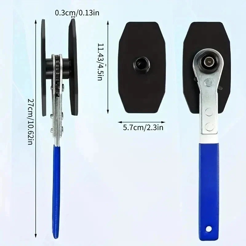 Car Ratchet Brake Piston Spreader Wrench Caliper Pad Install Tool Press Ratchet