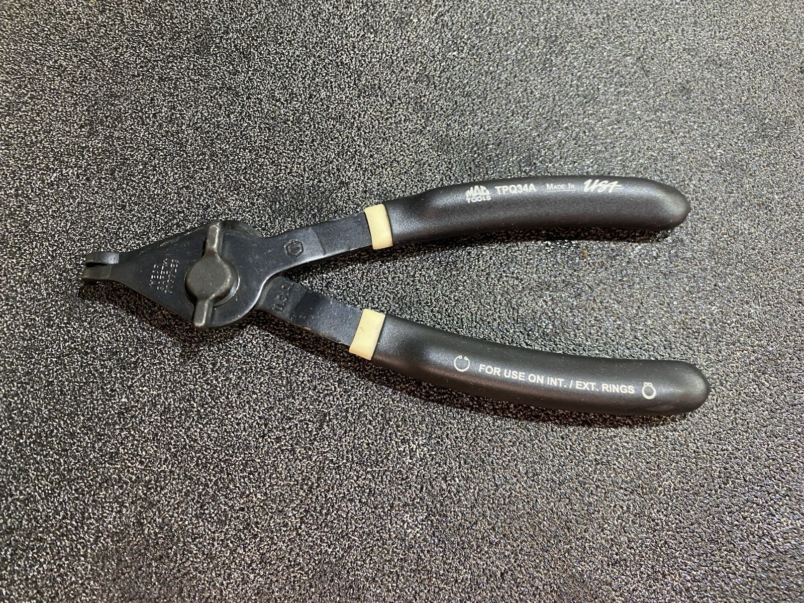 Mac Tools TPQ34A 90° Quarter-Turn Quick Change Snap Ring Pliers USA