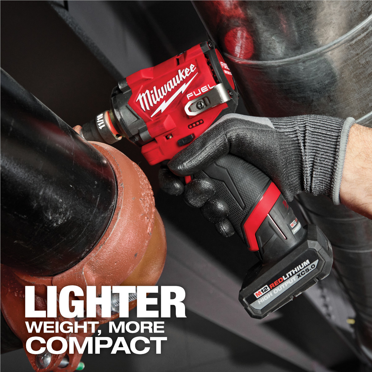 Milwaukee Tool M12 FUEL Stubby 1/2 Inch Impact Wrench with Pin Detent
