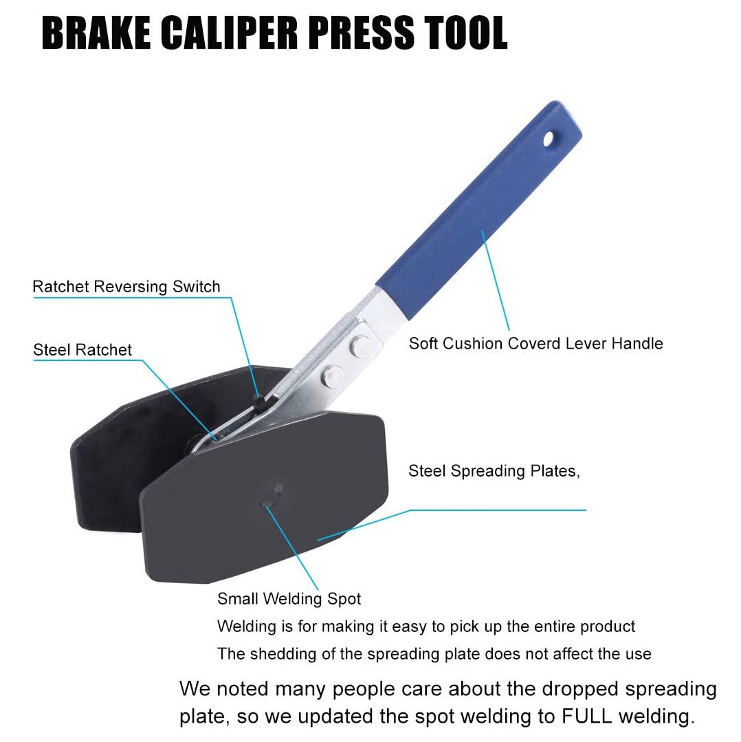 Disc Brake Pad Spreader Installation Caliper Piston Compressor Steel Press Tool