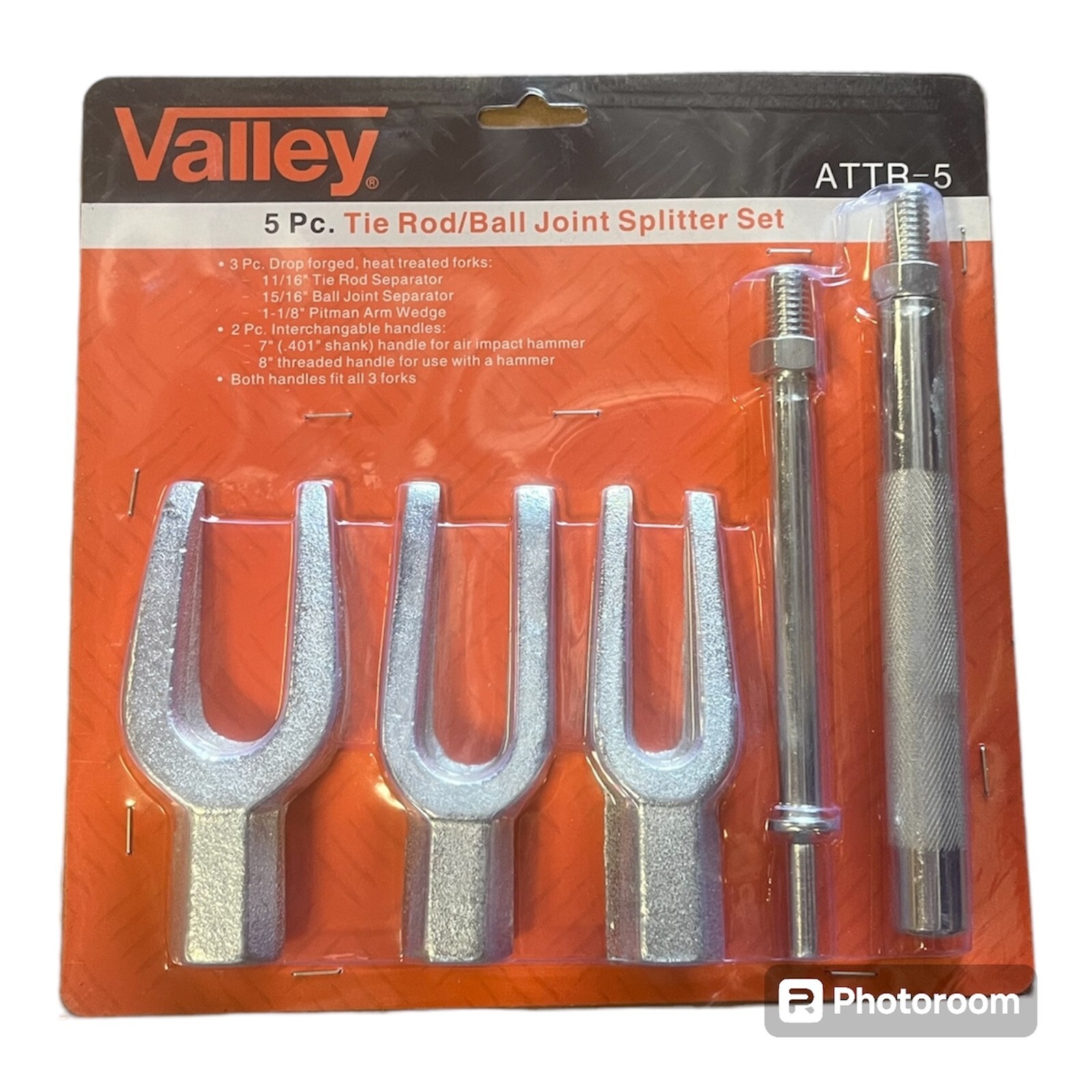 5 pc Tie Rod Ball Joint Pitman Arm Splitter Separator Remover Tool Kit, ATTR-5
