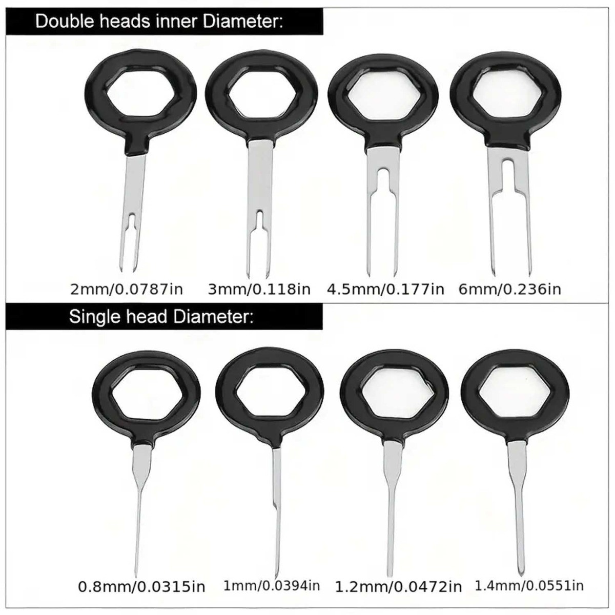 Car Terminal Removal Tool, Stainless Steel 18PCS for Car Truck