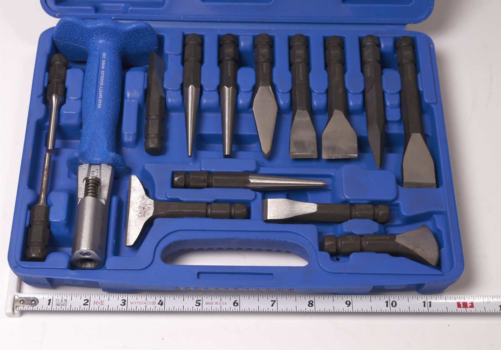 Cornwell Quick Change Drive Handle 15 Piece Punch and Chisel Set CTGPC15KIT