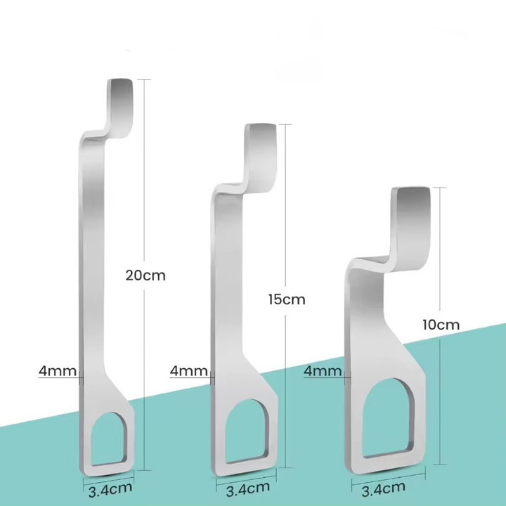 Stainless Steel Hooks for custom Fit Bracket Truck Accessory Upgrade 3 Piece Set