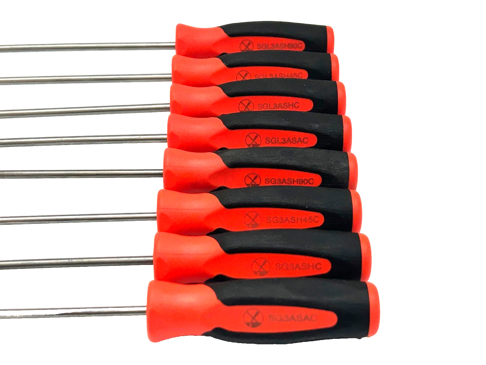 Snap-on Tools RED 8pc Mini Soft Grip Short & Long Pick Sets USA NEW No Trays*