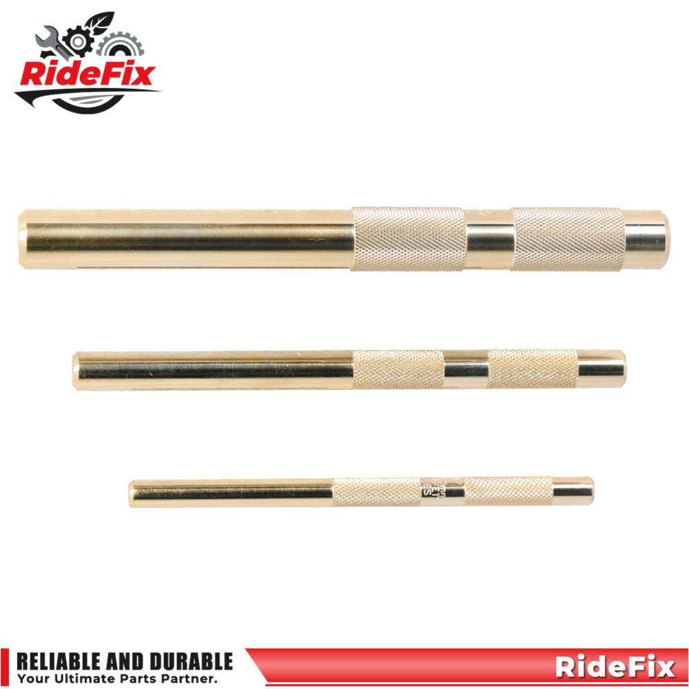 61360 3Pcs Brass Drift Punch Set 3/4″ 1/2″ 3/8″ Hand Tool Punches Tool Home use