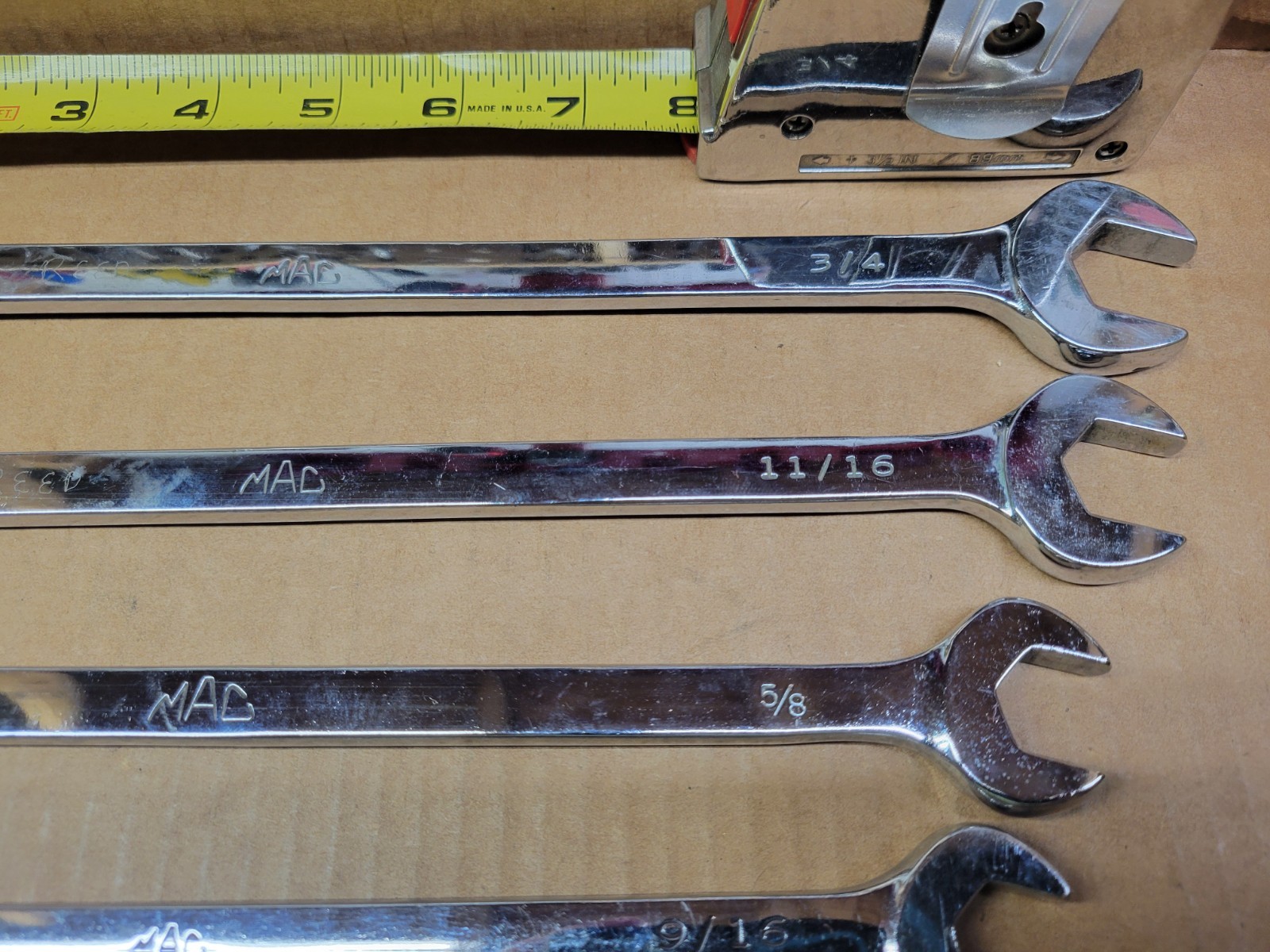 Mac Tools USA 7-Piece SAE Extra Long Combination Wrench Set 3/8 -3/4 CLXXL