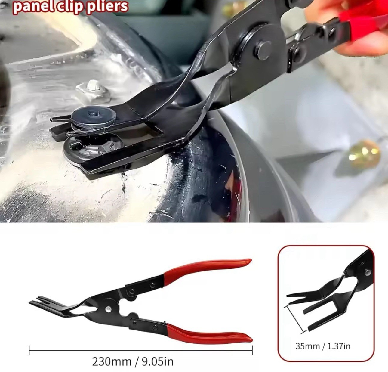 8pc Auto Hose Clamp Pliers Set Fuel Line Removal Tool Relay Clip Trim Kit