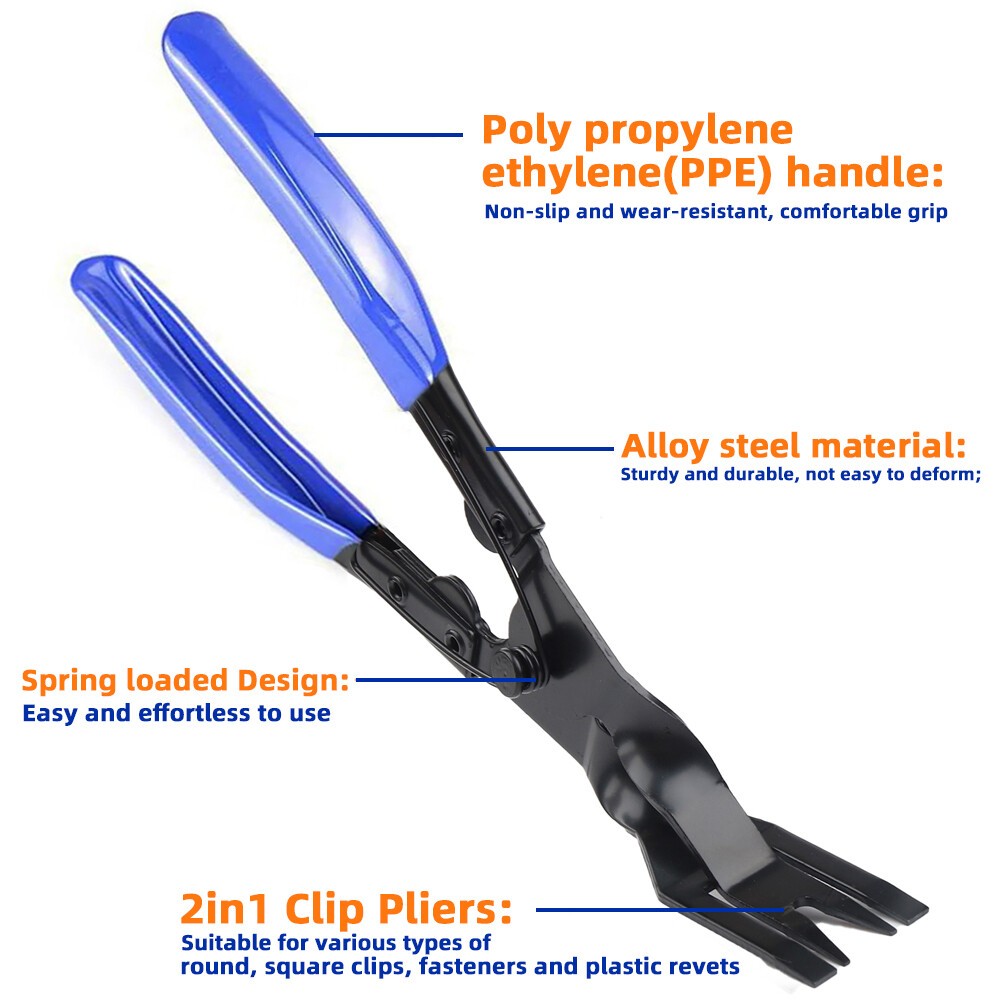 Auto Trim Clip Upholstery Removal Tool Dash Interior Fastener Pin Pliers Puller