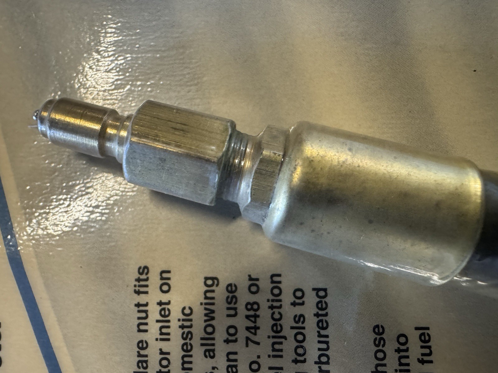 Fuel Injection Fuel Line Fitting 5/8-18 Invert Male Quick Disconnect Otc 7657