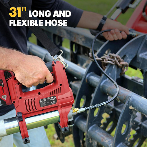Mellif Power Grease Gun Compatible with Milwaukee 18V Battery (Tool ONLY),…