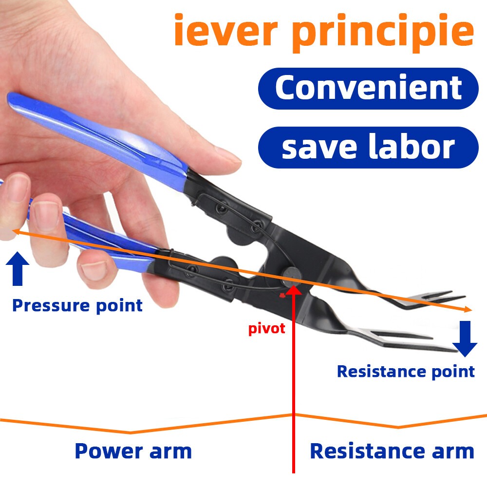 Auto Trim Clip Upholstery Removal Tool Dash Interior Fastener Pin Pliers Puller