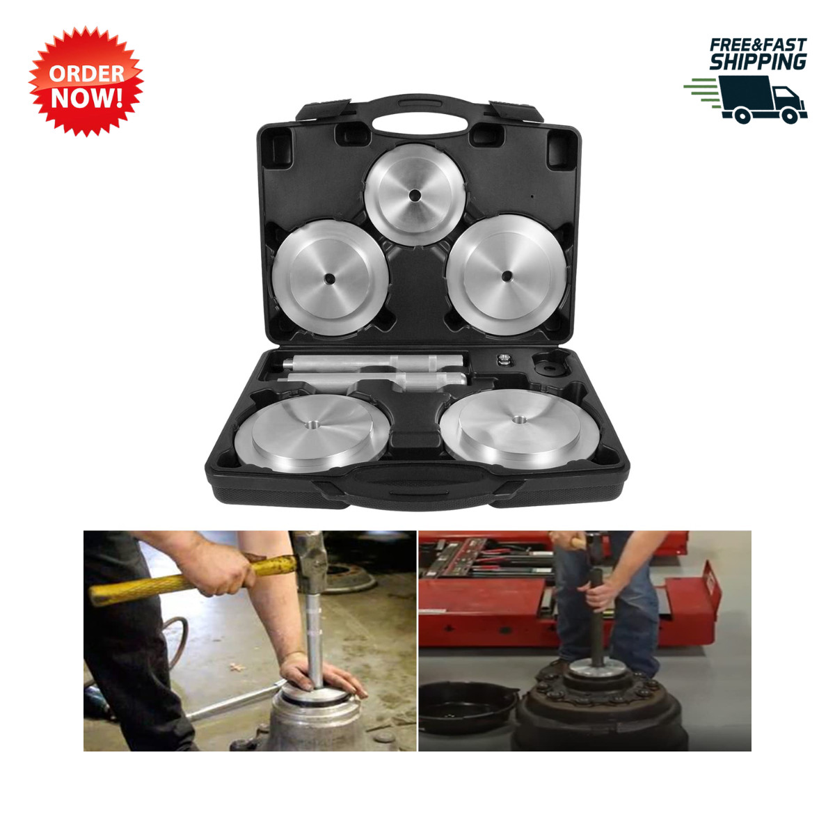 Truck Hub Seal Installer Kit for Class 7 8 Heavy Medium Duty Trucks and Trailers