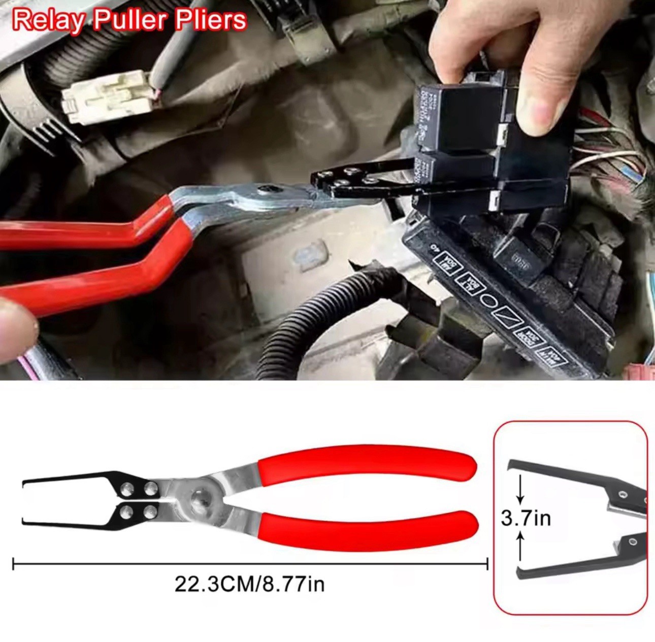 8pc Auto Hose Clamp Pliers Set Fuel Line Removal Tool Relay Clip Trim Kit