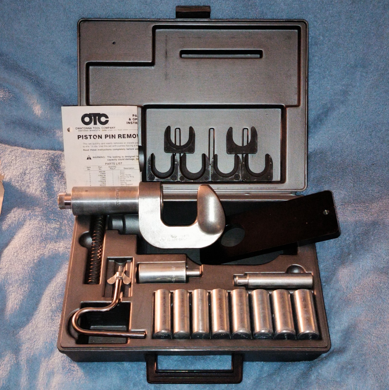 OTC 7082-B Piston Pin Removing/Installing Set – Complete, Clean!