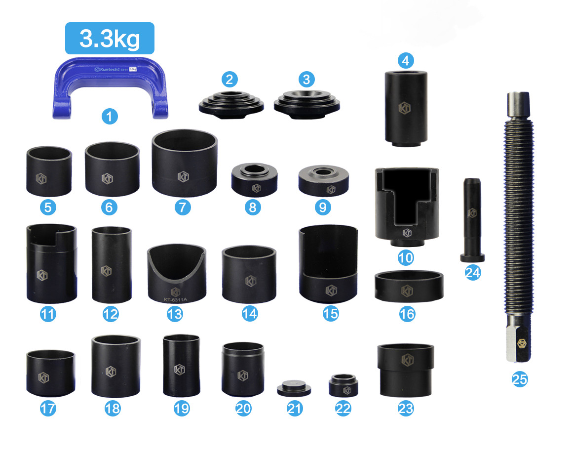 25x Press Ball Joint Installer & Removal Tool Kit,C-Press Ball Joint Master Set