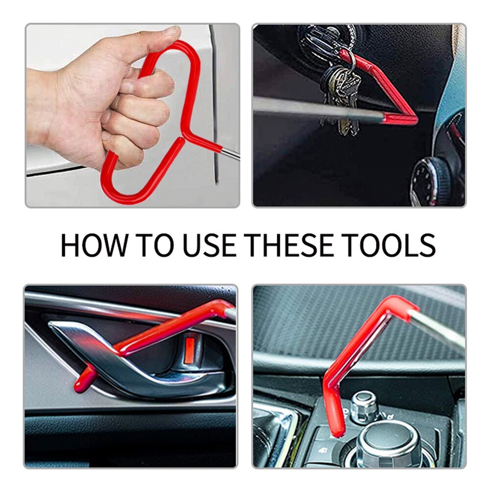 33-piece Stainless Steel Auto Tool Kit-Professional Emergency Car Door Rescue