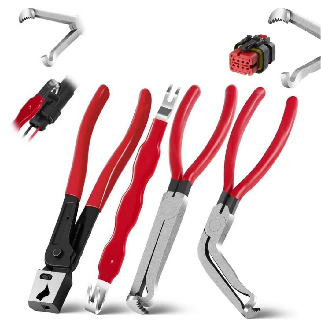 4 Pieces Electrical Disconnect Pliers for Cars, Automotive Electrical Plug