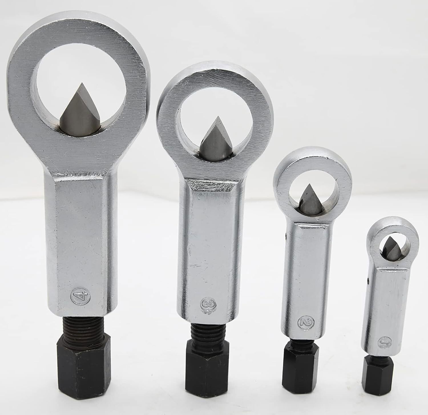 4PCS Nut Splitter Breaker 9-27mm Nut Remover Extractor Adjustable Cracker Hand