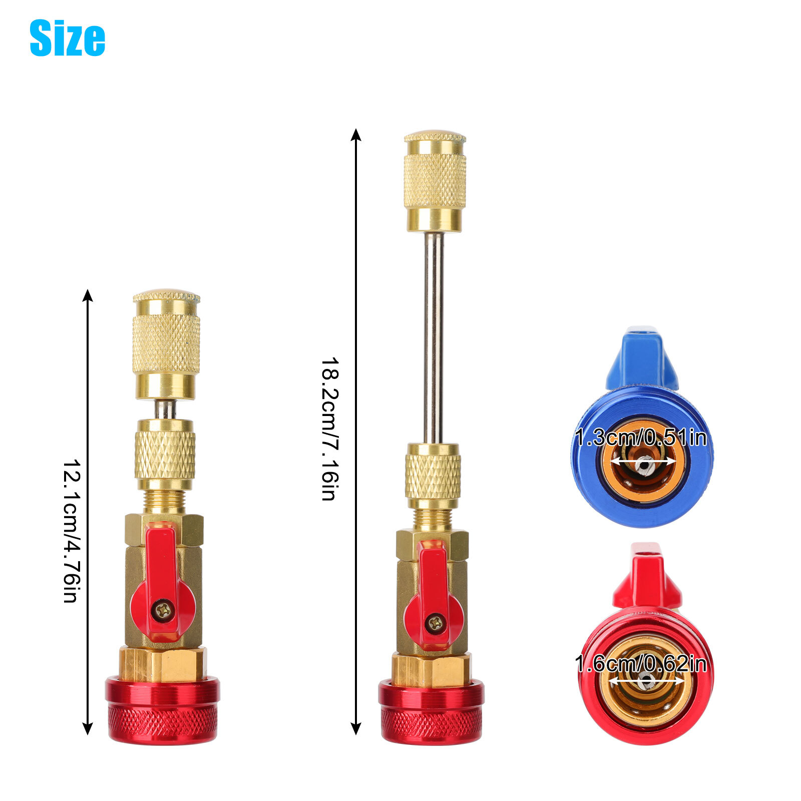 Valve Core Quick Remover Installer R134A High Low Pressure Tool Air Conditioning