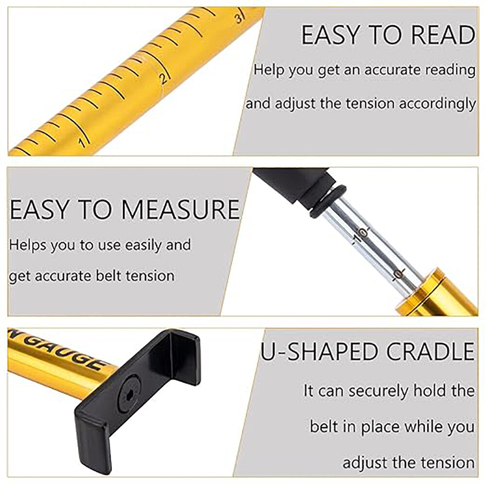 Adjustable Belt Tension Gauge Tool For Harley David/son & All Belt Drive Bikes