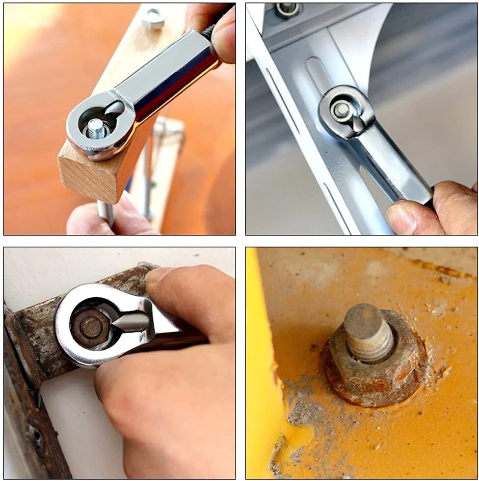 4pcs Nut Splitter Tool Broken Damaged Stuck Remover Puller Corroded Split Set