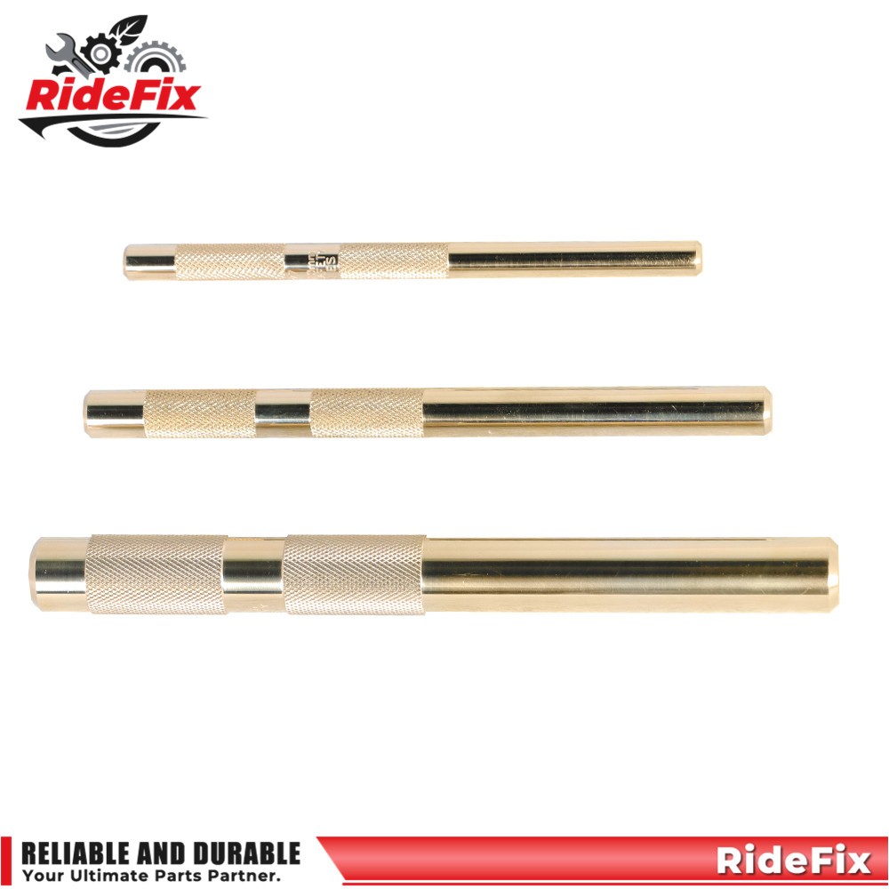 61360 3Pcs Brass Drift Punch Set 3/4″ 1/2″ 3/8″ Hand Tool Punches Tool Home use