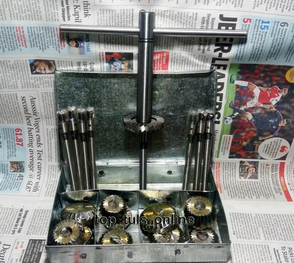 31 PCS VALVE SEAT CUTTER SET HIGH CARBON STEEL 1.3/16 TO 2.1/8″ 45 DEG