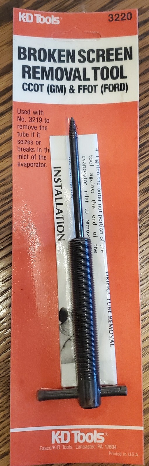NEW!! BROKEN AC ORIFICE TUBE REMOVAL TOOL by KD TOOLS, USA