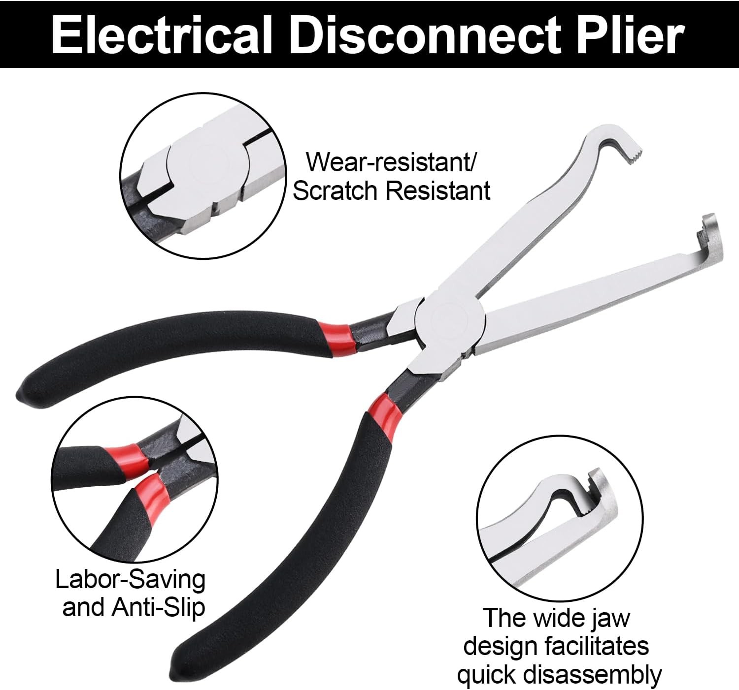 4Pcs Electrical Disconnect Pliers 60° Automotive Electrical Connector Separator