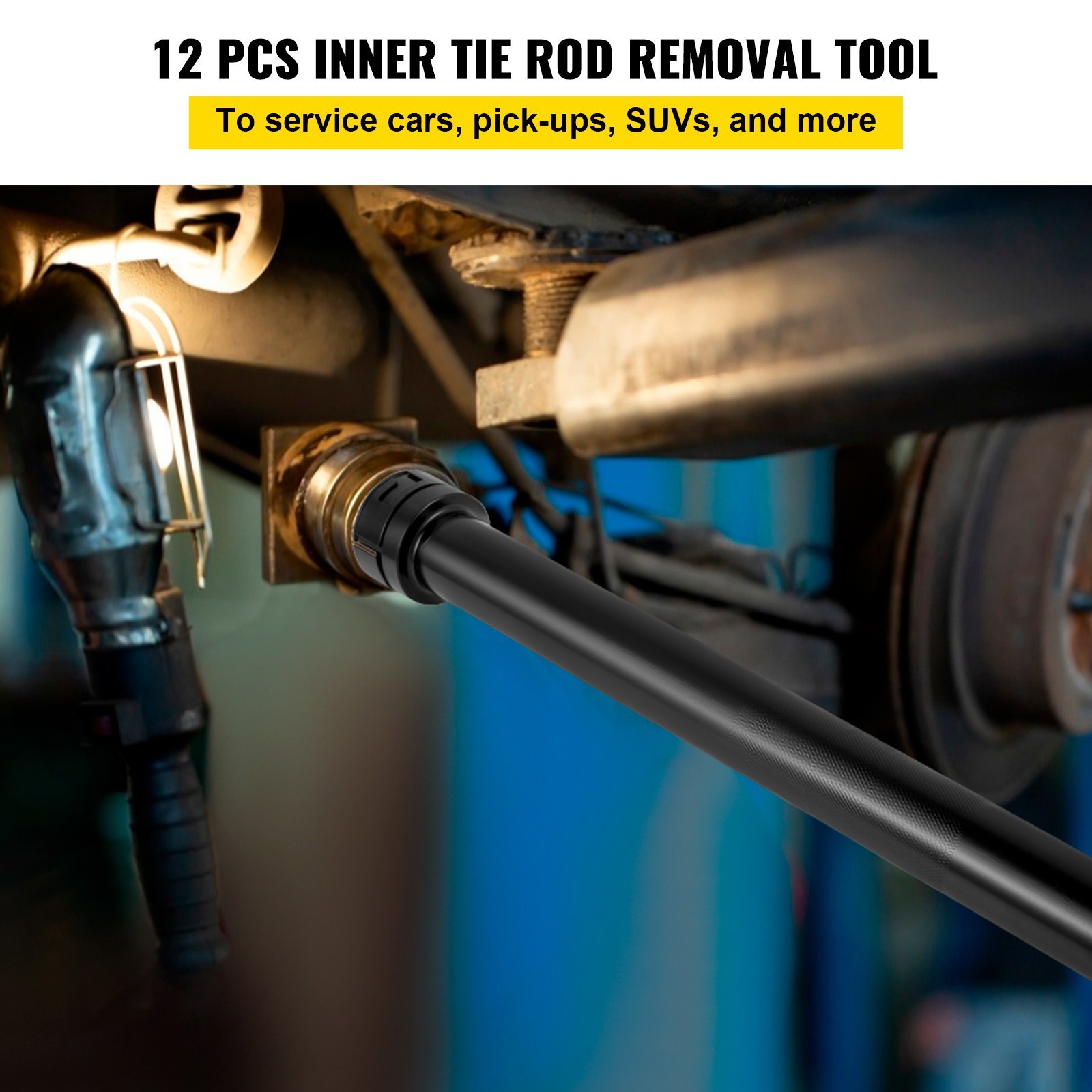 13pc Inner Tie Rod Removal Installation Tool Set with 12 SAE & Metric Adaptors