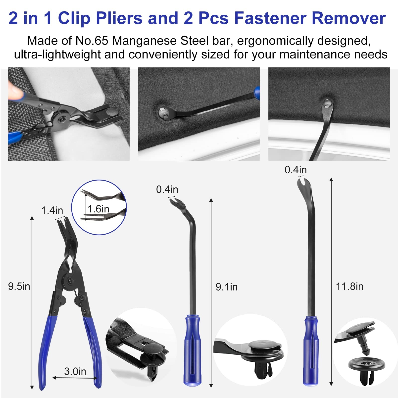 Trim Removal Tool Kit 250pcs Car Removal Tool Kit Pry Tool Set Auto Clip Pliers