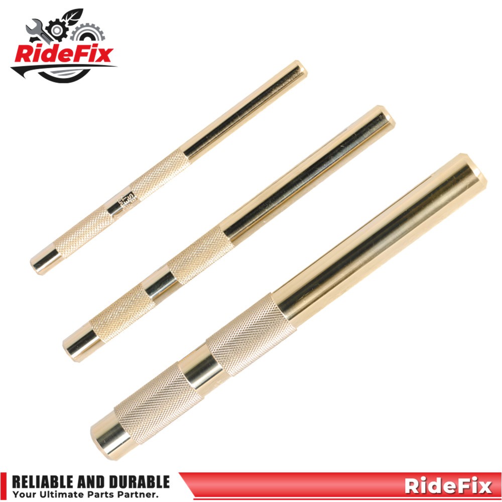 61360 3Pcs Brass Drift Punch Set 3/4″ 1/2″ 3/8″ Hand Tool Punches Tool Home use