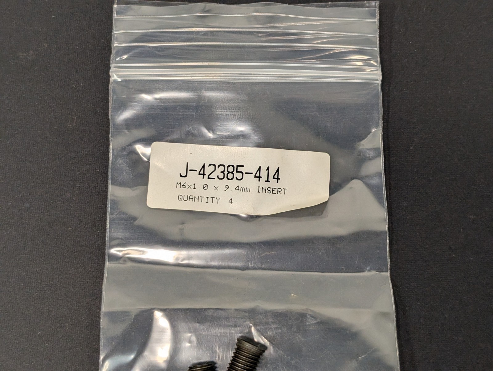 Kent-Moore 4pc J-42385-414 M6x1.0 9.4mm Time-Sert Thread Repair Insert m6