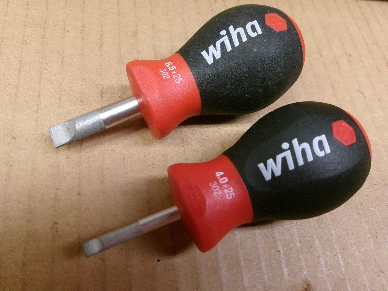 Wiha Germany 2-Piece Stubby Straight Blade Screwdriver Set No 31193