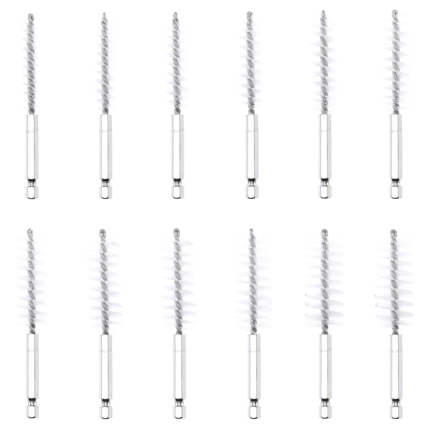 38 PC Automotive Tube Brushes set w/ 1/4 in Hex Shank Engine Cleaning Tool