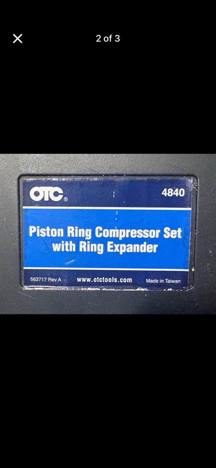 OTC 4830 Piston Ring Compressor Set W/Ring Expander