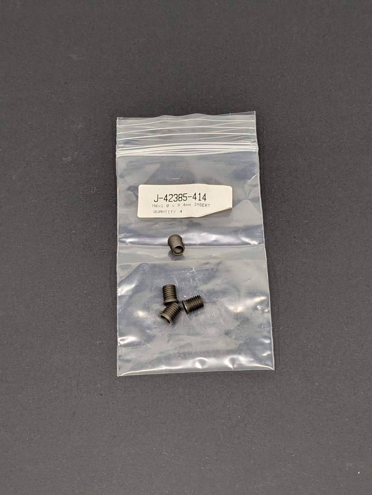 Kent-Moore 4pc J-42385-414 M6x1.0 9.4mm Time-Sert Thread Repair Insert m6