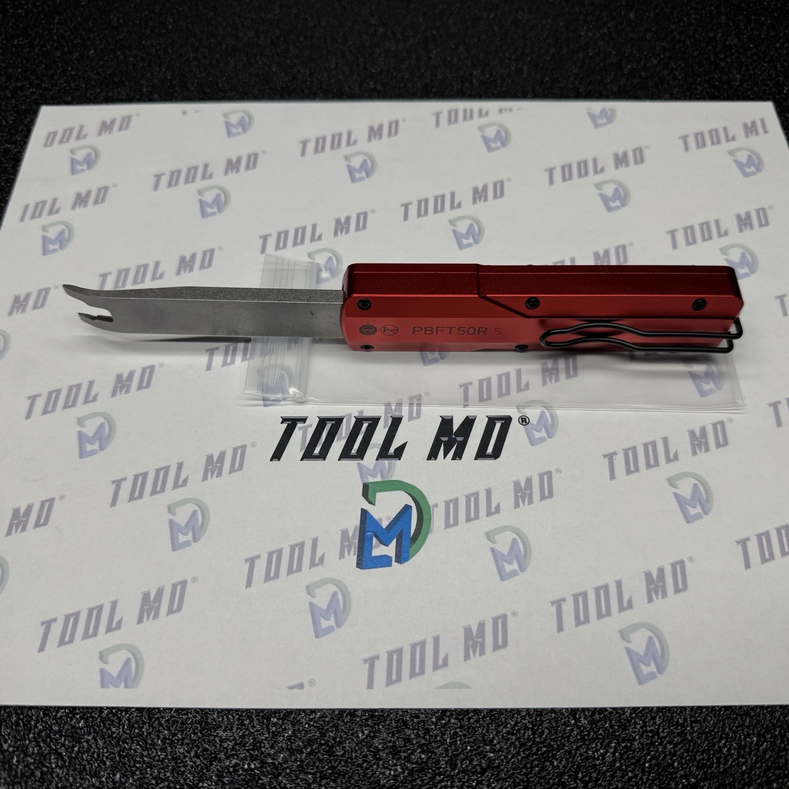 Snap-on Tools NEW RED “OTF” Out The Front Retractable Clip Removal Tool PBFT50R