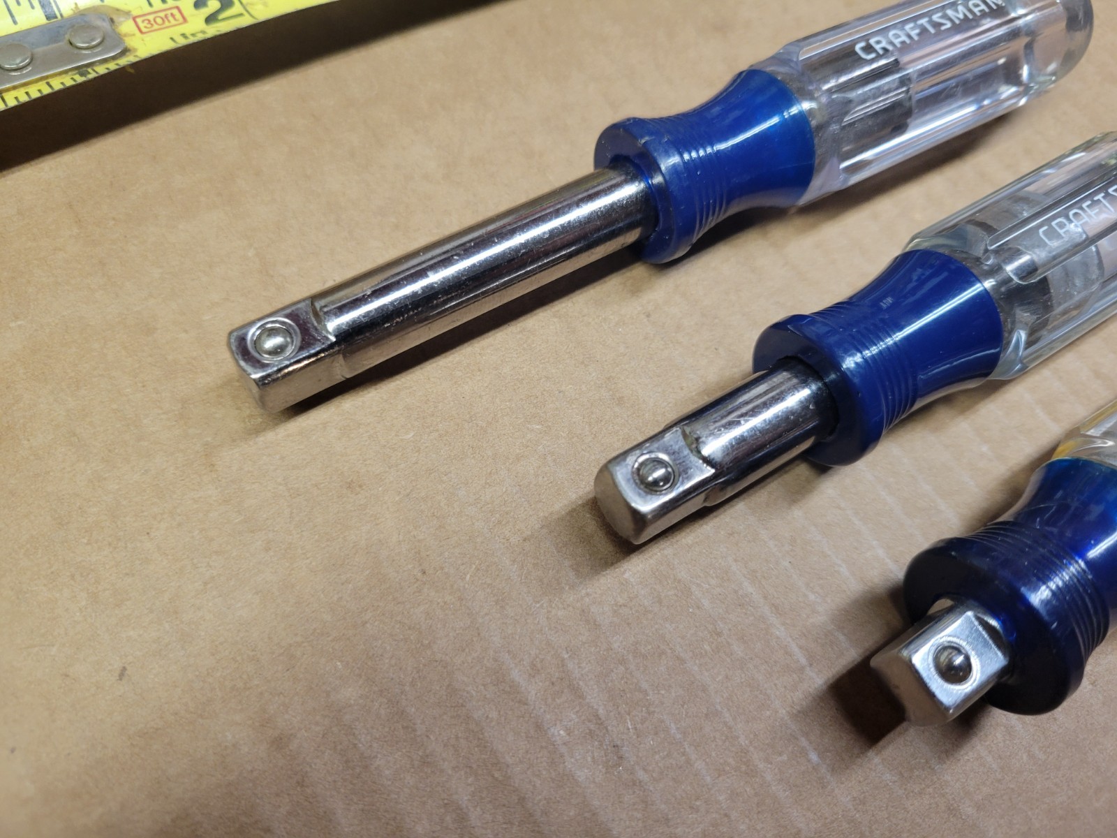 Craftsman USA 3-Piece 3/8″ Drive Stubby Socket Driver Spinner Set (home made)